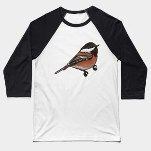 Chestnut-backed Chickadee Baseball T-Shirt